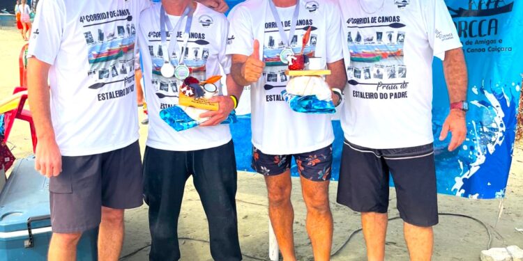 Atletas de Ilhabela conquistam pódios na 4ª Prova de Corrida de Canoa Caiçara em Ubatuba