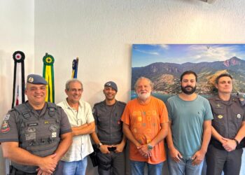 Prefeito Toninho Colucci recebe novo comandante da Polícia Militar e reforça compromisso com a segurança de Ilhabela