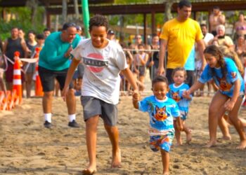 Kids Beach Run reúne mais de 300 crianças na Praia do Perequê em Ilhabela