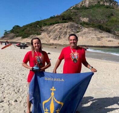 Nadadores de Ilhabela encaram o desafio da tradicional prova 14 Bis, a mais longa do Brasil