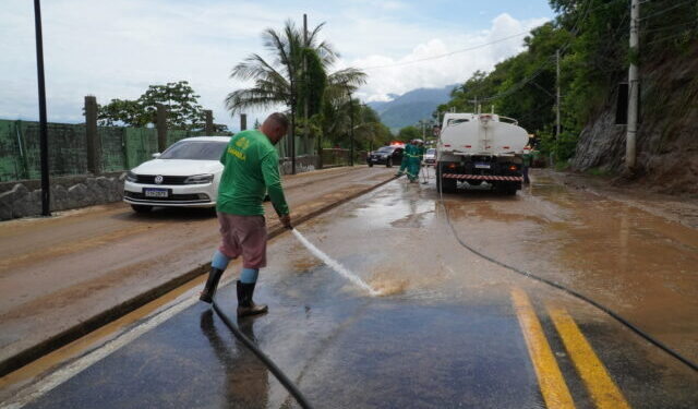 Chuvas em Ilhabela mobilizam equipes da Prefeitura, sem registro de casos graves