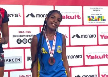 Jovem ilhabelense sobe ao pódio no Open Paulista de Atletismo e conquista 3º lugar geral