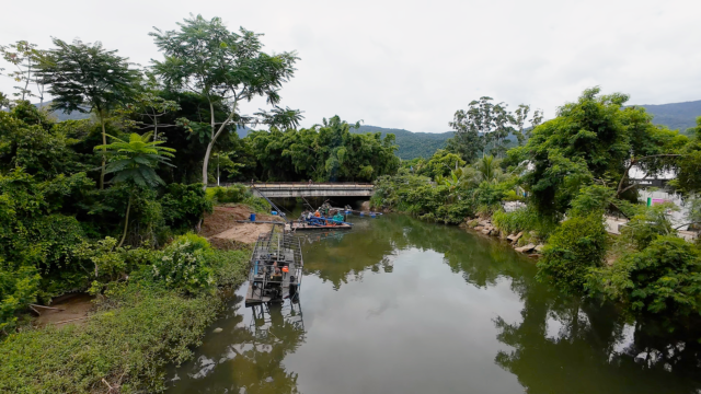 Prefeitura de Ilhabela inicia nova etapa de desassoreamento do Ribeirão Água Branca