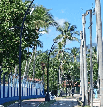 Prefeitura de Ilhabela reforça iluminação pública e intensifica manutenção em diferentes bairros