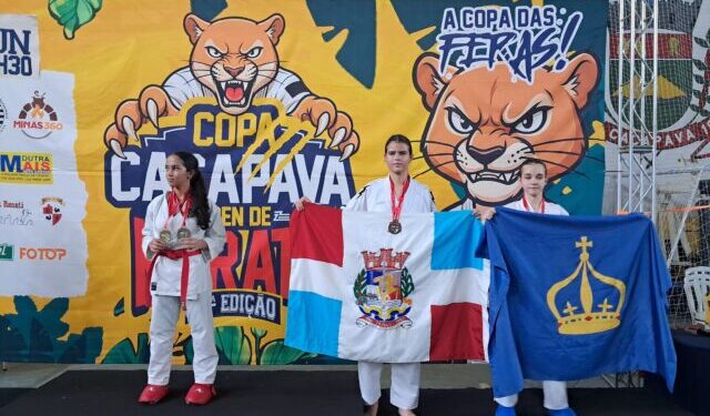 Equipe de Ilhabela brilha na 27ª Copa Caçapava Open de Karatê com medalhas de ouro, prata e bronze