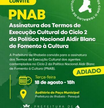 Assinatura dos termos do Ciclo 2 da PNAB é remarcada para esta terça-feira (18)