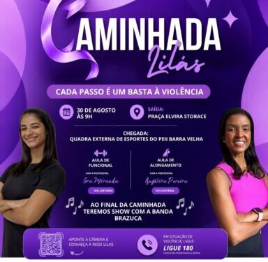 Cada passo é um basta à violência: Ilhabela promove caminhada pelo Agosto Lilás neste domingo (30)